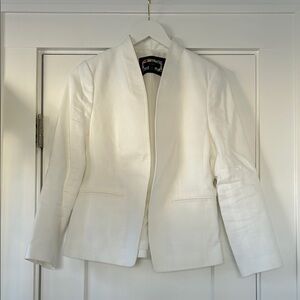 J. Crew blazer. Size 6. No buttons. Slight discoloring on in liner by armpits